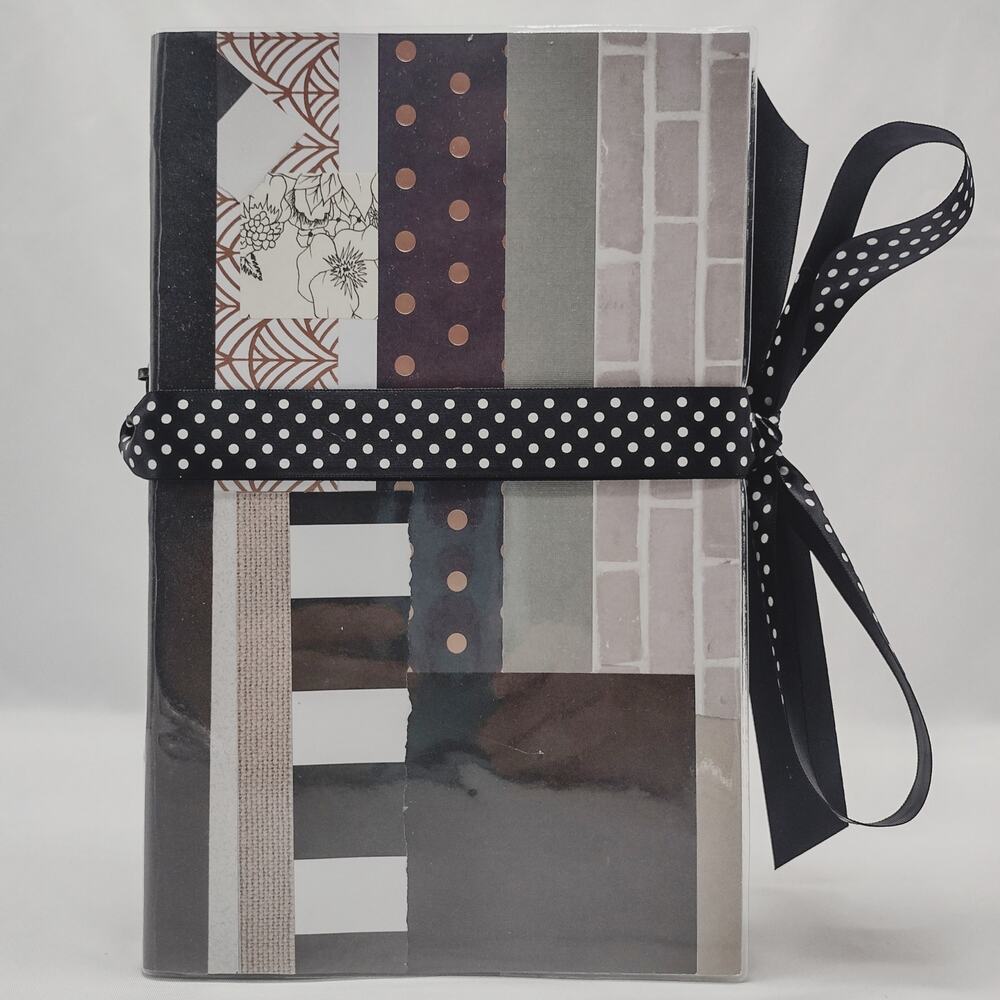 Junk Journal with Protective Cover, Handmade Mixed Media Journal